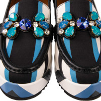 Dolce & Gabbana Slippers/Ballerina's Viscose in Blauw