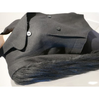 Carven Jacke/Mantel aus Baumwolle in Schwarz