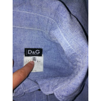 D&G Robe en Coton en Bleu
