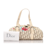Christian Dior Handbag Canvas in White