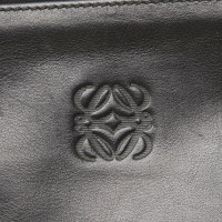 Loewe Clutch aus Leder in Schwarz