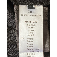 Elisabetta Franchi Jacket/Coat Viscose in Black