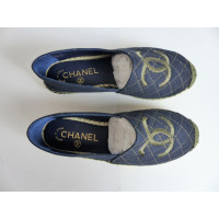 Chanel Slipper/Ballerinas aus Canvas in Blau