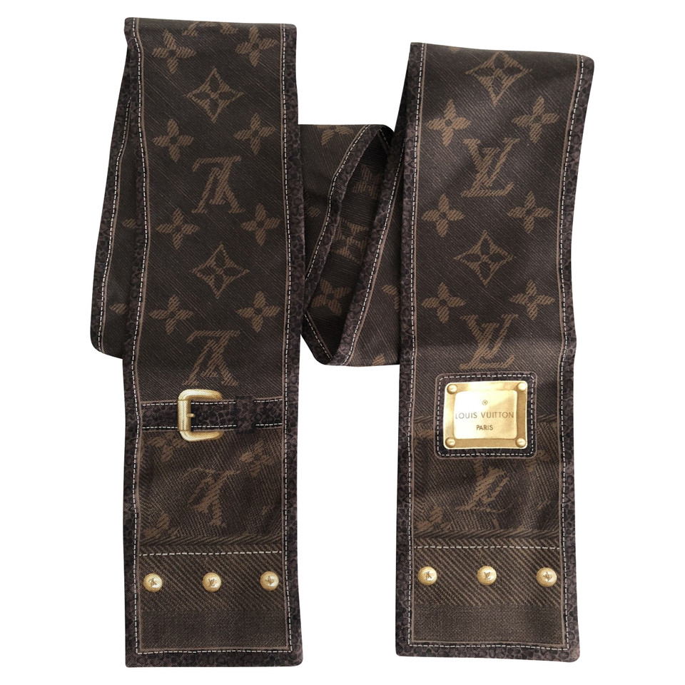 Louis Vuitton Scarf / silk scarf in brown