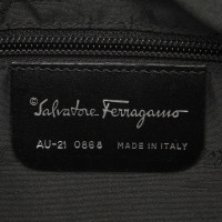 Salvatore Ferragamo Tote Bag aus Canvas in Schwarz