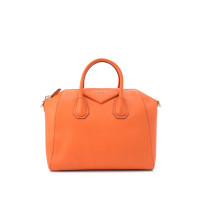 Givenchy Antigona Medium Leer in Oranje
