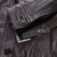 Woolrich Jacket/Coat Leather in Brown
