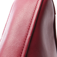 Balenciaga Triangle Clutch Leather in Bordeaux