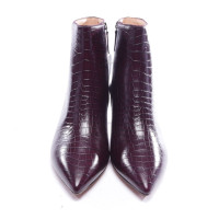 Aquazzura Stiefeletten aus Leder in Violett