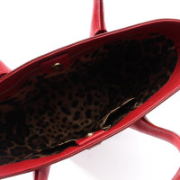 Dolce & Gabbana Shopper aus Leder in Rot