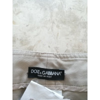 Dolce & Gabbana Paio di Pantaloni in Cotone in Beige