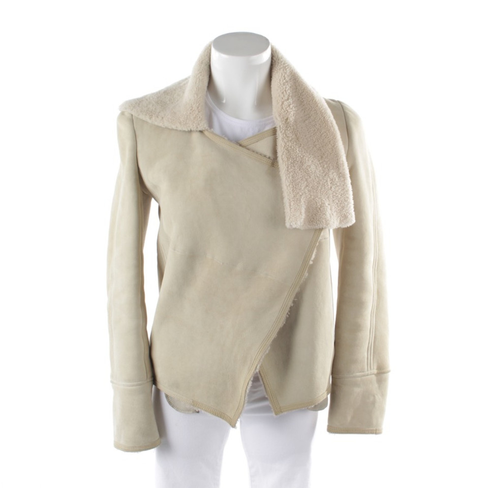 Isabel Marant Giacca/Cappotto in Pelle in Beige