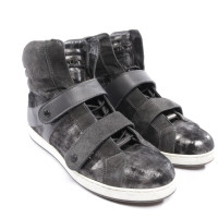 Jimmy Choo Sneakers aus Leder in Grau