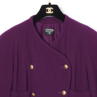 Chanel Kleid aus Wolle in Violett
