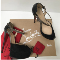 Christian Louboutin Sandals Suede in Black