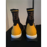 Fendi Ankle boots Canvas in Black