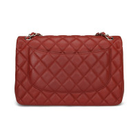 Chanel Classic Flap Bag Jumbo Leather in Red