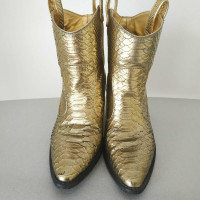 Giuseppe Zanotti Stiefeletten aus Leder in Gold