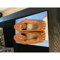Tod's Lace-up shoes Suede in Orange