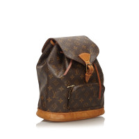 Louis Vuitton Montsouris Backpack MM25 aus Canvas in Braun