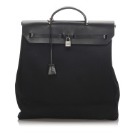 Hermès Herbag 39 Canvas in Black