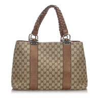 Gucci Tote Bag aus Canvas in Beige