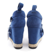 Balenciaga Sandales en Cuir en Bleu