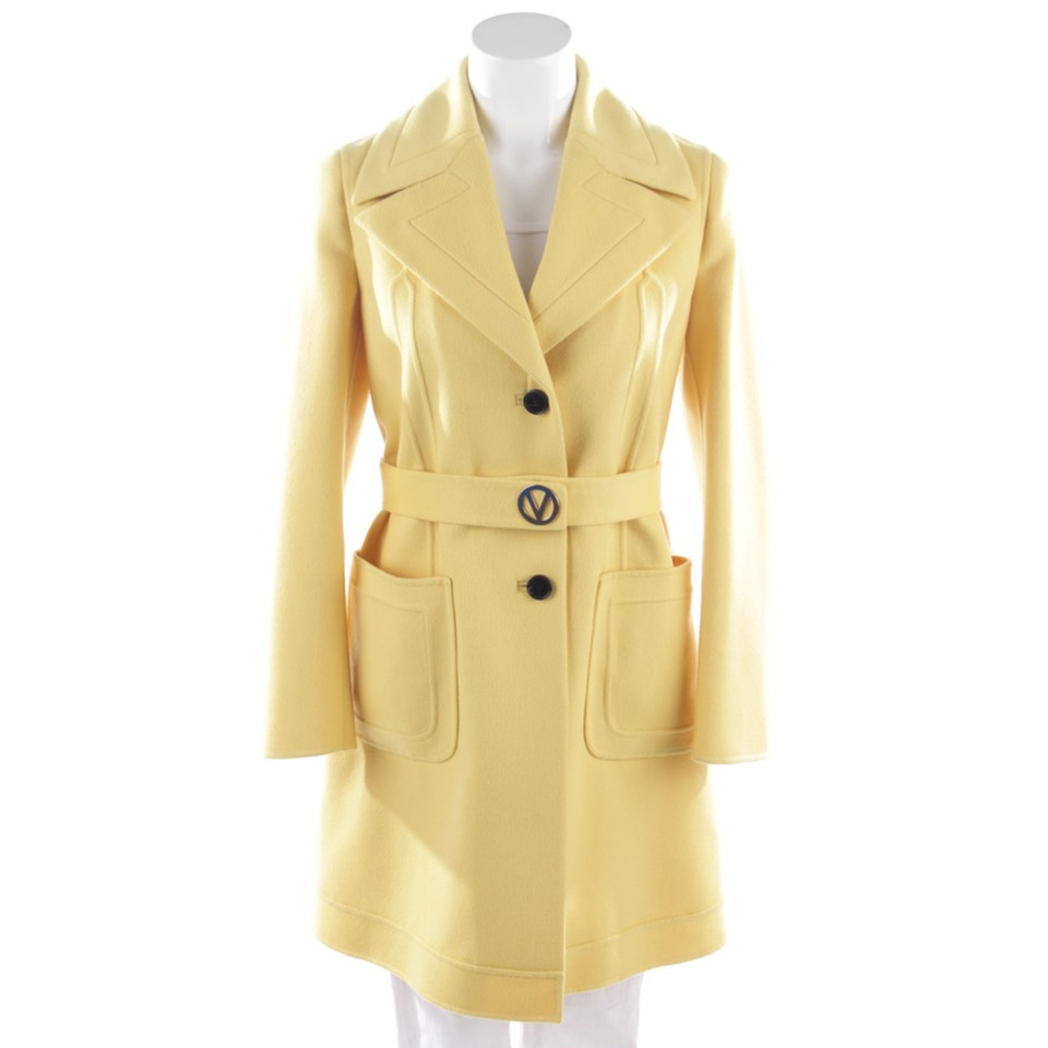 Valentino Garavani Jacket/Coat in Yellow