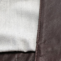 High Use Jacke/Mantel aus Leder in Braun