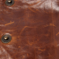 Gianfranco Ferré Jacket/Coat Leather in Brown