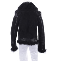 Roberto Cavalli Jacke/Mantel in Schwarz