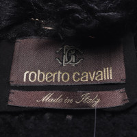 Roberto Cavalli Jacke/Mantel in Schwarz