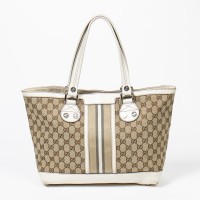 Gucci Tote Bag aus Canvas in Beige