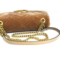 Gucci GG Marmont Flap Bag Normal in Beige
