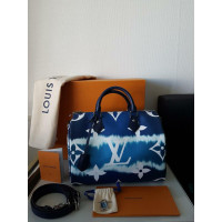 Louis Vuitton Speedy 30 Bandouliere Canvas in Blue