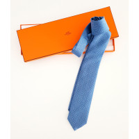 Hermès Accessoire aus Seide in Blau