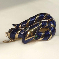 Trifari Vintage Armreif/Armband in Blau