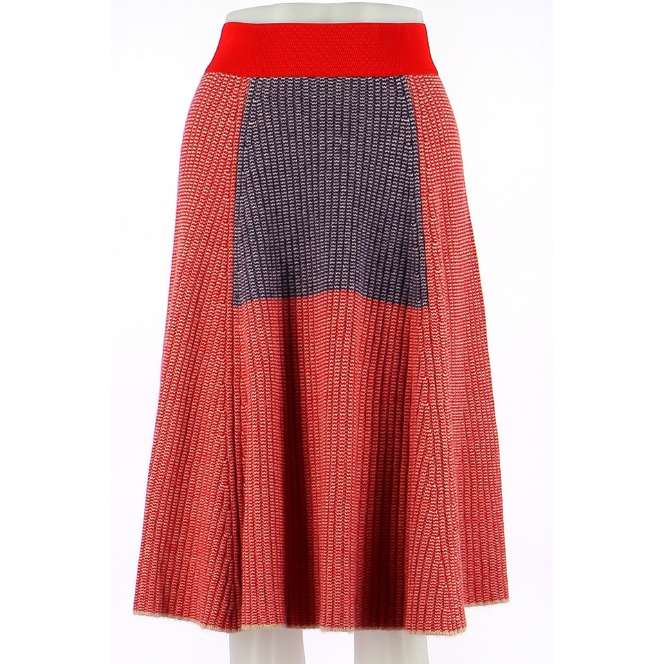 Antik Batik Skirt Viscose in Red
