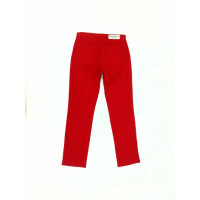 Max Mara Trousers Cotton in Red
