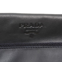 Prada Clutch Leer in Zwart