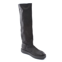 Shabbies Amsterdam Boots Leather in Black