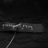Patrizia Pepe Dress Leather in Black