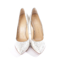 Charlotte Olympia Pumps/Peeptoes en Argenté