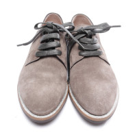 Brunello Cucinelli Pumps/Peeptoes aus Leder in Taupe