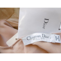 Christian Dior Jurk Zijde in Huidskleur