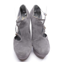 Yves Saint Laurent Pumps/Peeptoes Leather in Grey