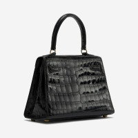 Hermès Kelly Bag 20 aus Leder in Schwarz