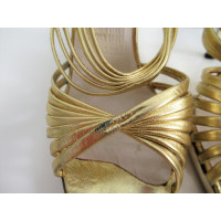 Sergio Rossi Sandals Leather in Gold