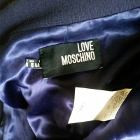 Moschino Love Veste/Manteau en Laine en Violet