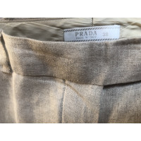 Prada Trousers Cotton in Beige